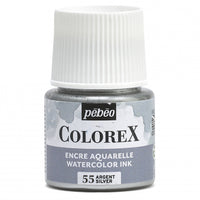 Pebeo Colorex tečni akvarel 45 ml – Srebrna
