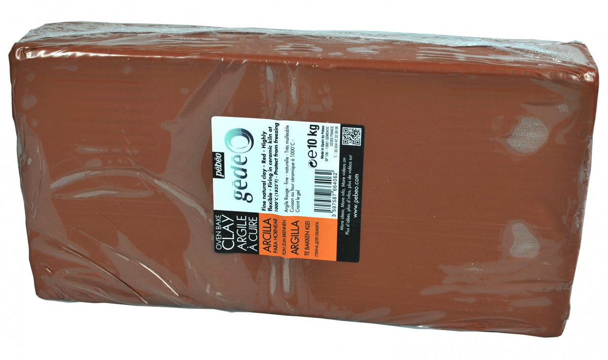 Pebeo Gédéo grnčarska glina 5 kg crvena – 10 kg červená