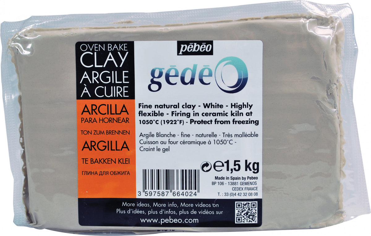 Pebeo Gédéo grnčarska glina 5 kg crvena – 1500 g biela