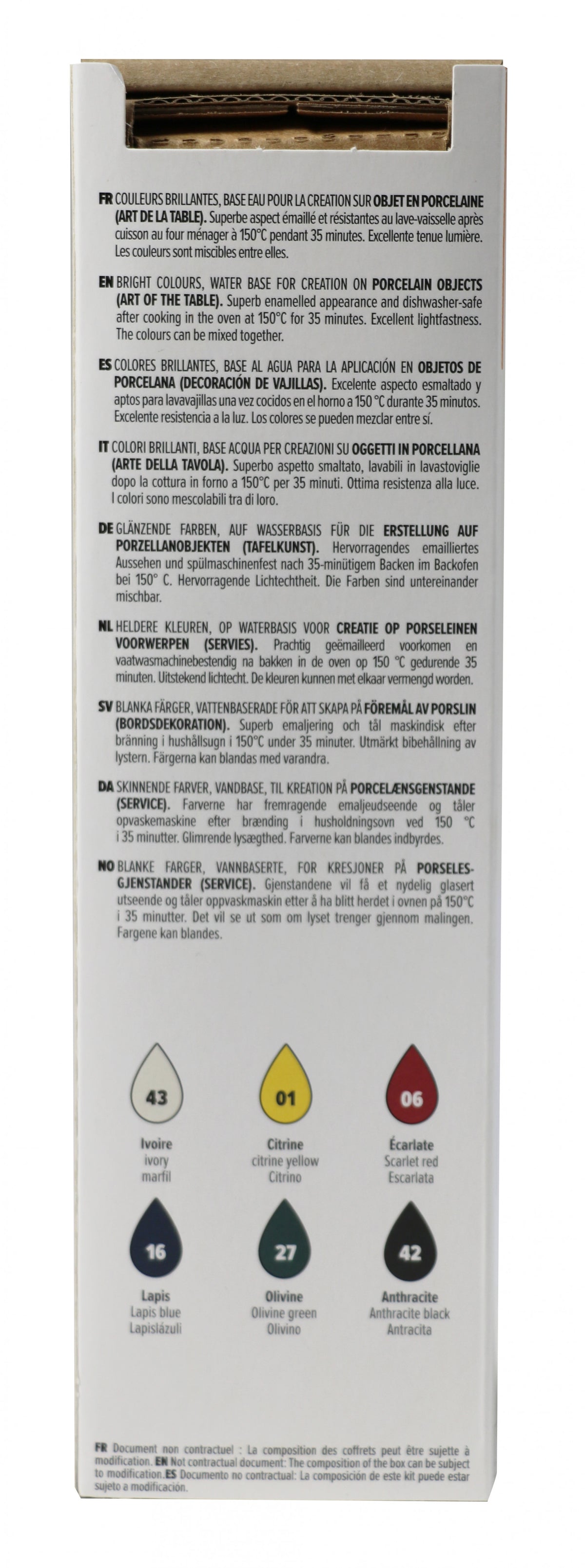 PEBEO Porcelaine 150 set boja za porcelan 6 x 20 ml