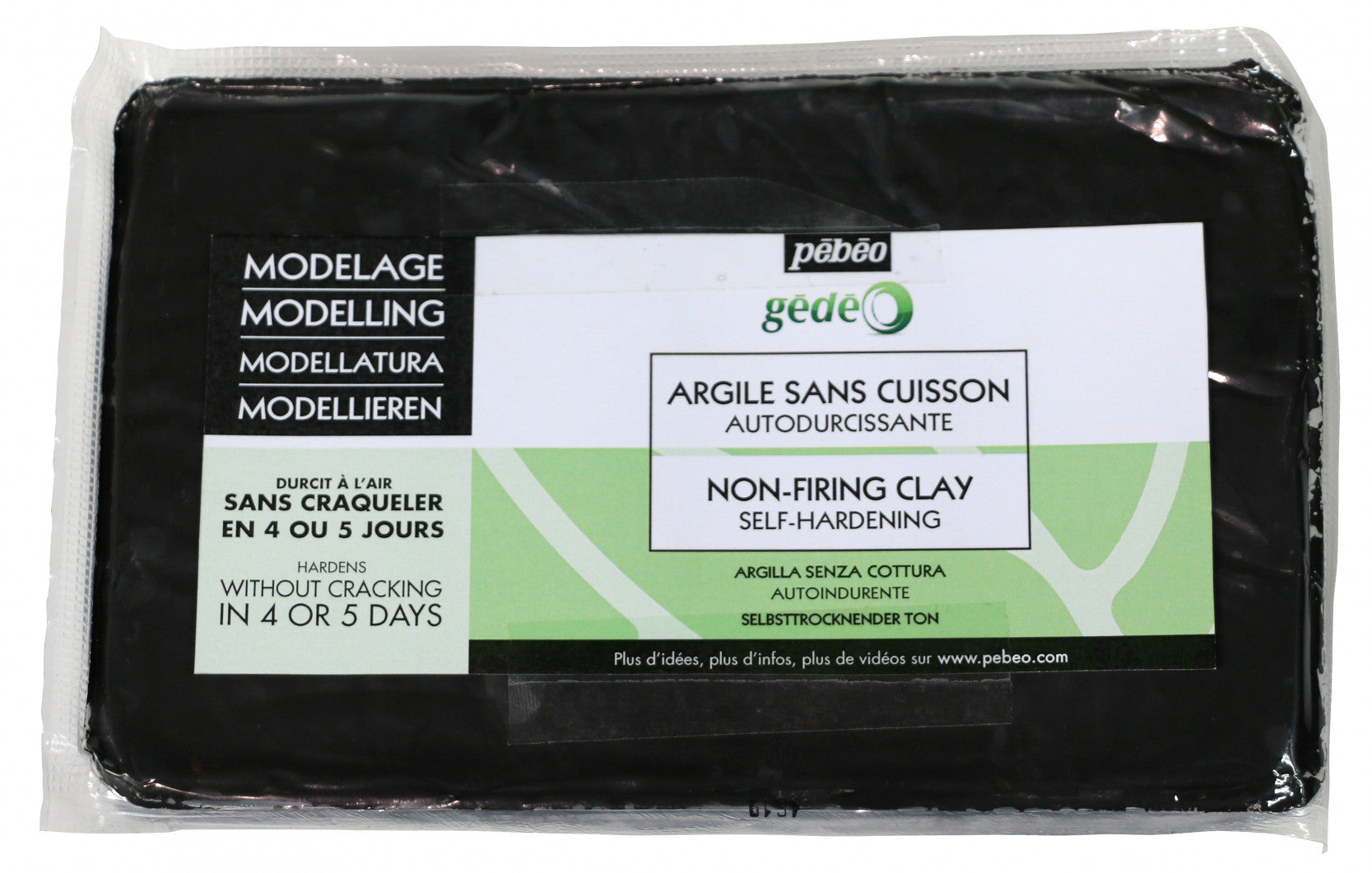 Glina za modeliranje Pebeo Gedeo 1.5 kg – crna
