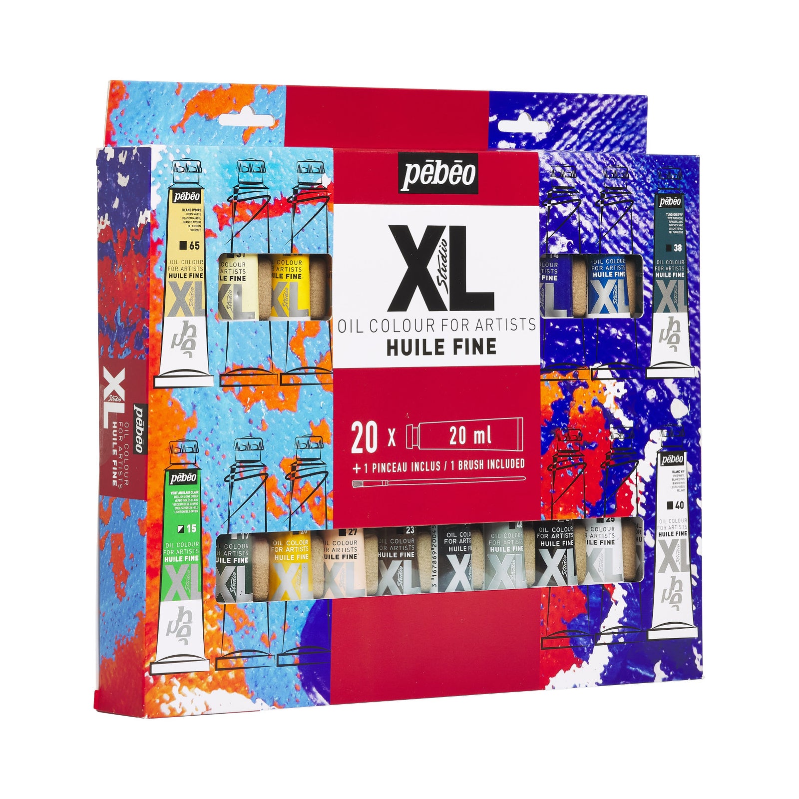 Pebeo Studio XL set uljanih boja 20 x 20 ml sa četkicom