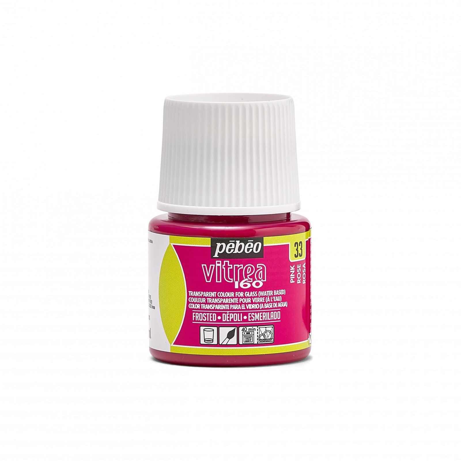 Pebeo Vitrea 160 vitražna boja za staklo 45 ml – Ružičasta