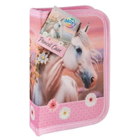 Pernica sa priborom Horse 28 kom. motiv roze konj | artmie.rs
