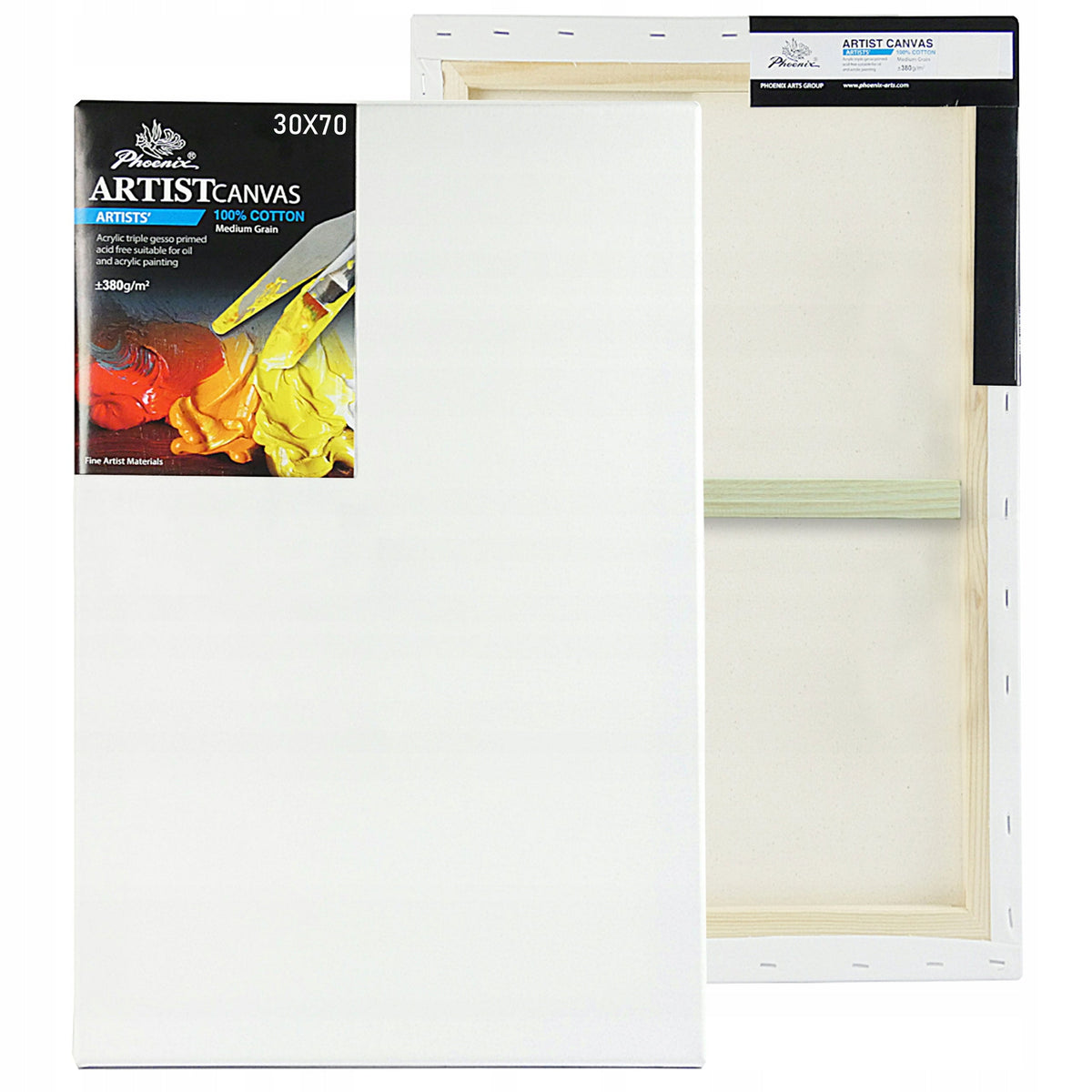 Phoenix slikarsko platno na ramu, 3,8 cm, 380 g/m², 24–100 cm, do 160 cm – izaberite dimenziju