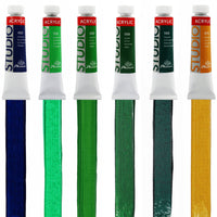 Phoenix Studio – set akrilnih boja 24 x 12 ml, 12 četkica i drvena paleta