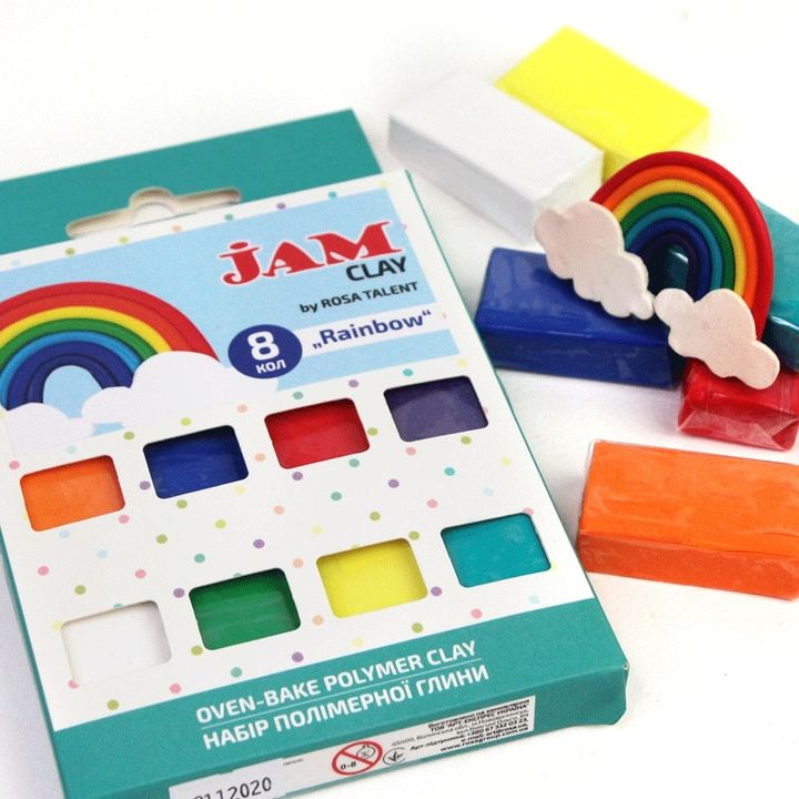 Polimerna masa Rosa Talent - set Rainbow 8 x 20 g | Artmie