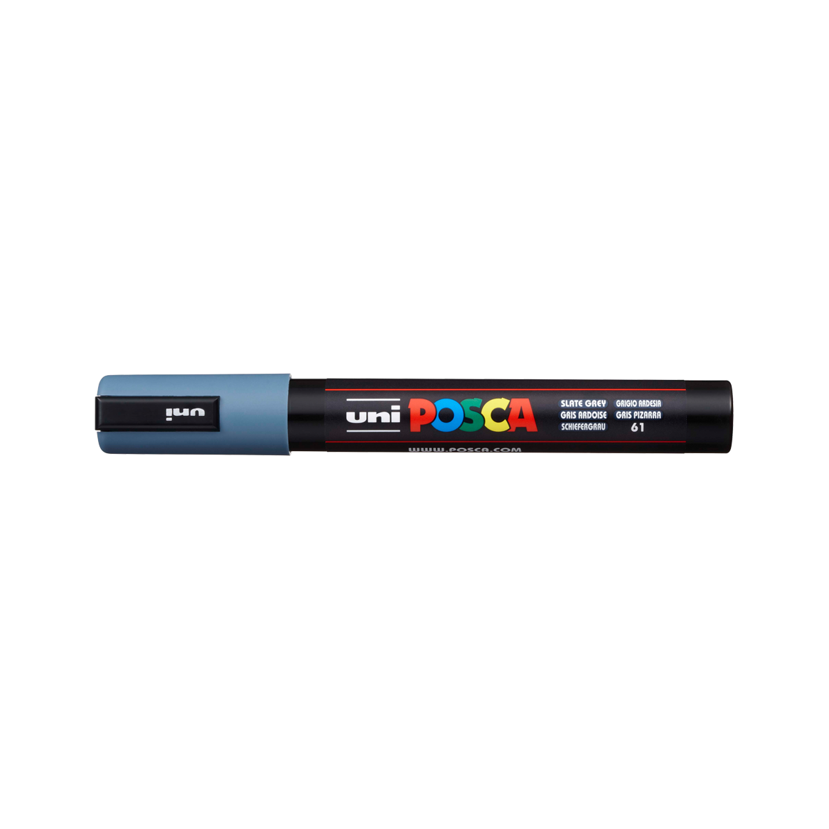 Posca marker PC-5M, 1,8 – 2,5 mm, škriljac siva