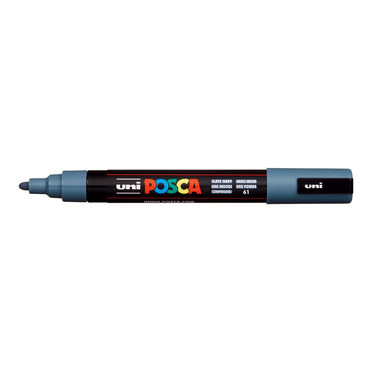 Posca marker PC-5M, 1,8 – 2,5 mm, škriljac siva