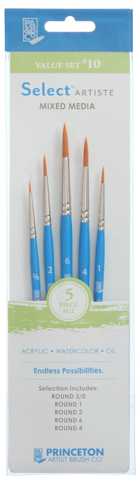 Set univerzalnih četkica PRINCETON Select sintetička dlaka 5 kom Round 3/0, 1, 2, 4, 6