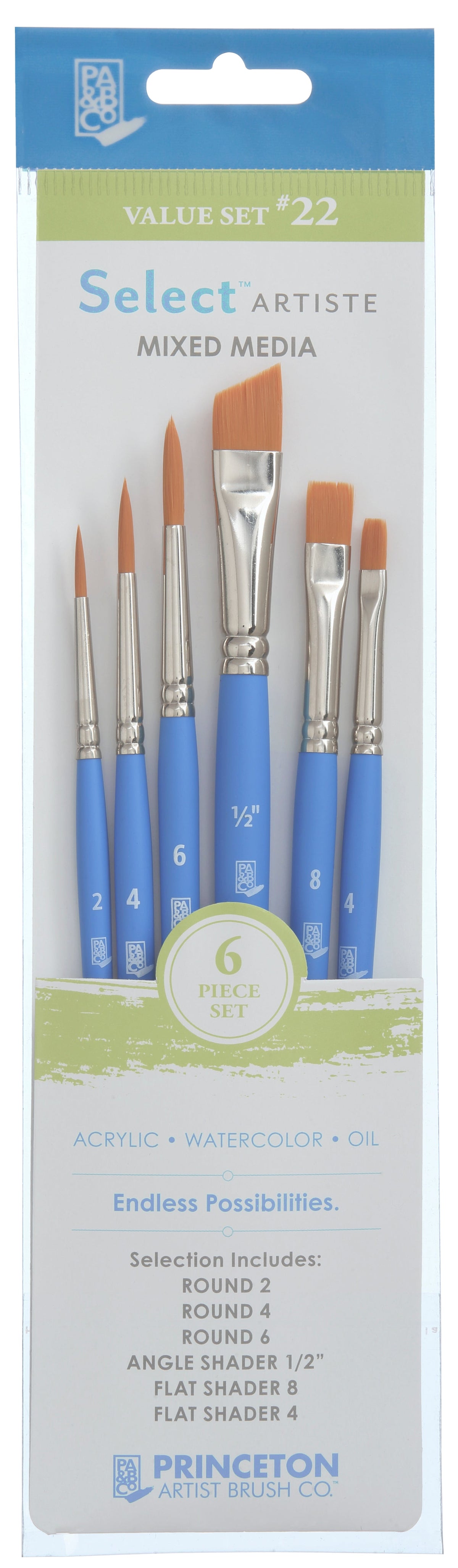 Set univerzalnih četkica PRINCETON Select – 6 kom