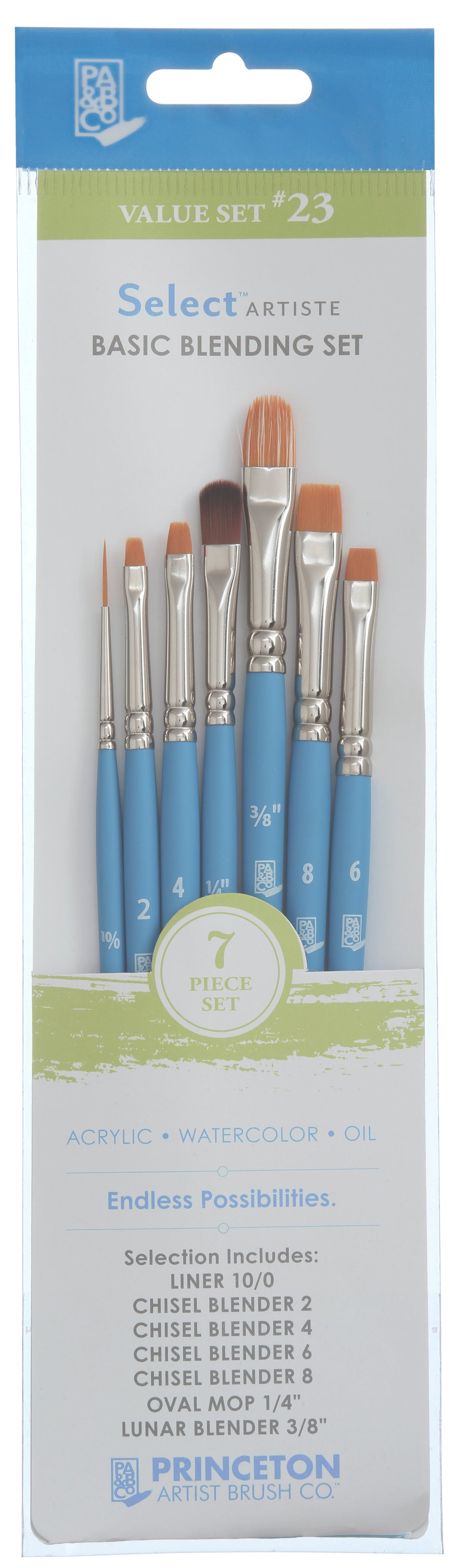 Set univerzalnih četkica PRINCETON Select – 7 kom