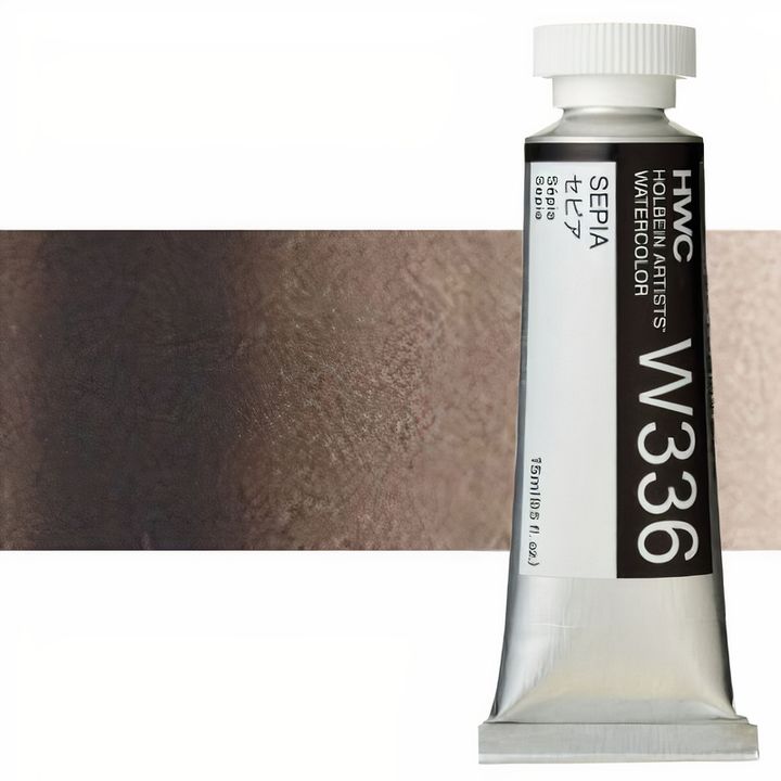 Profesionalne akvarel boje Holbein Artists 15 ml | braon nijanse - sepija