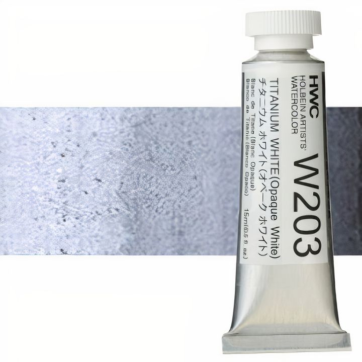 Profesionalne akvarel boje Holbein Artists 15 ml – titanijum bela