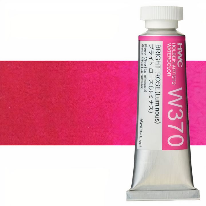 Profesionalne akvarel boje Holbein Artists 15 ml – svetlo ružičasta luminiscentna