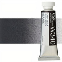 Profesionalne akvarel boje Holbein Artists 15 ml | nijanse bele i crne - lampa crna