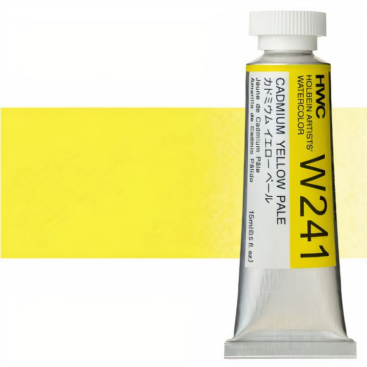 Profesionalne akvarel boje Holbein Artists 15 ml – kadmijum žuta bleda