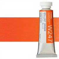 Profesionalne akvarel boje Holbein Artists 15 ml | žute nijanse - brilijant narandžasta