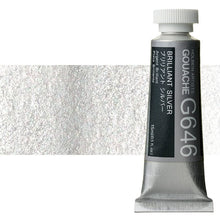Profesionalne gvaš boje Holbein Artists 15 ml | metalik nijanse - sjajna srebrna