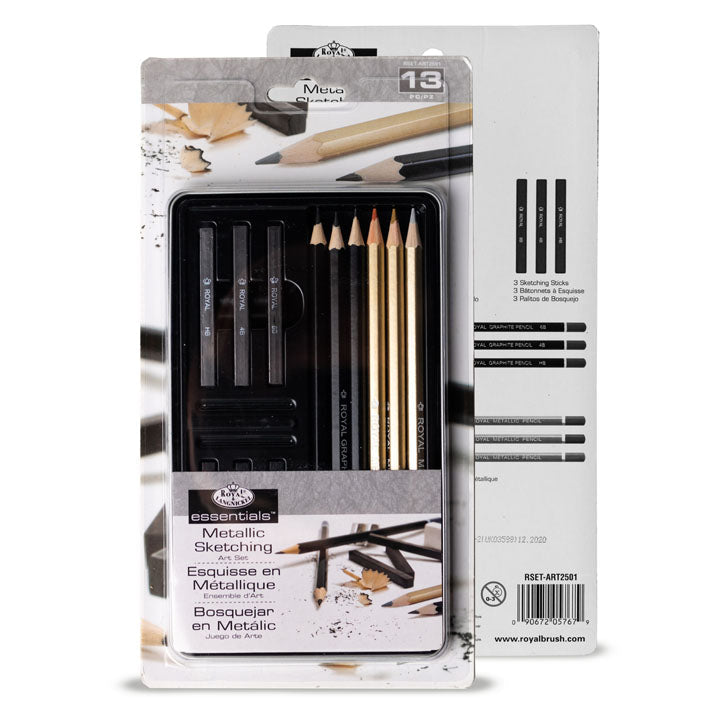 Royal & Langnickel Essentials Metallic / 13-delni set za skiciranje