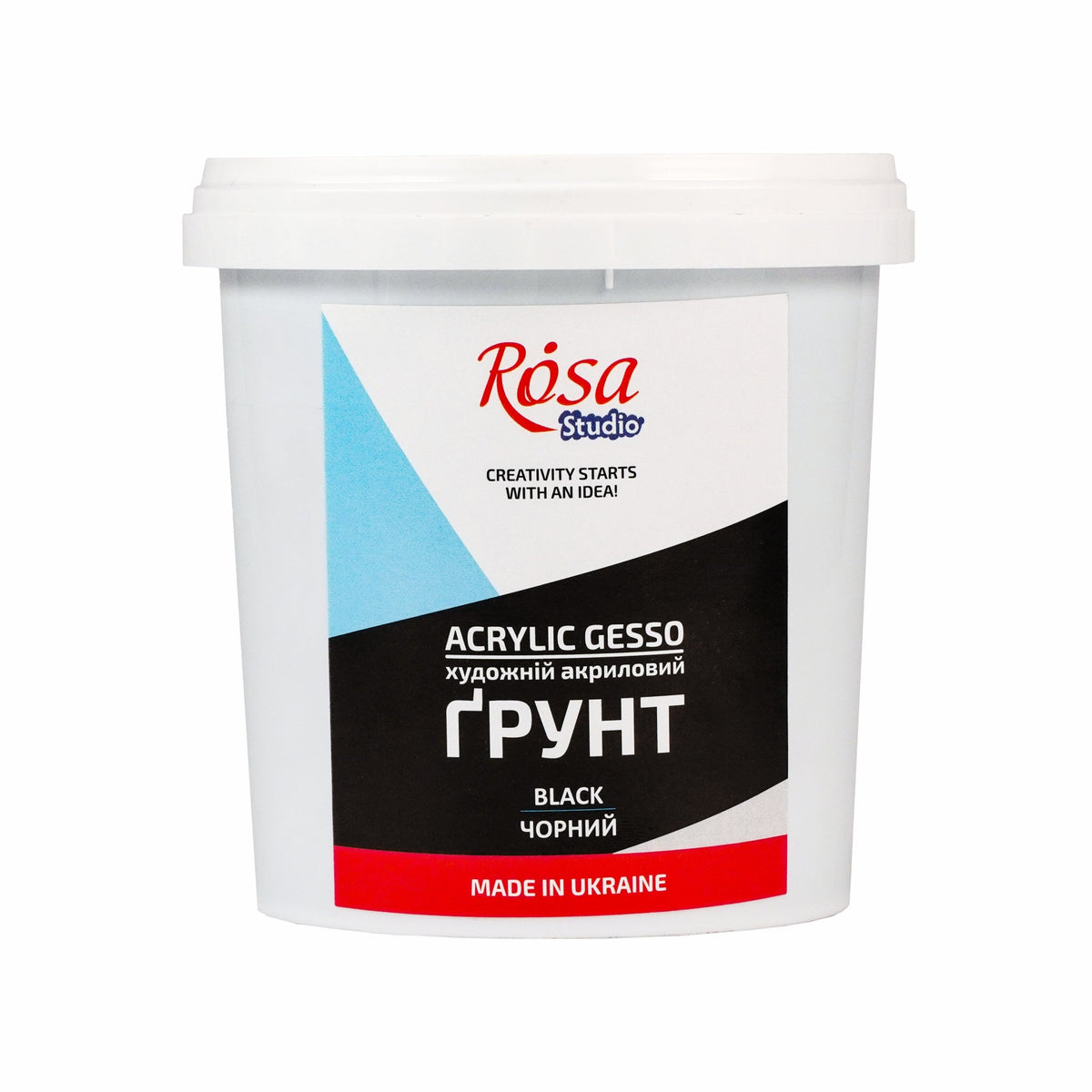 ROSA Studio crni akrilni gesso – 500 ml
