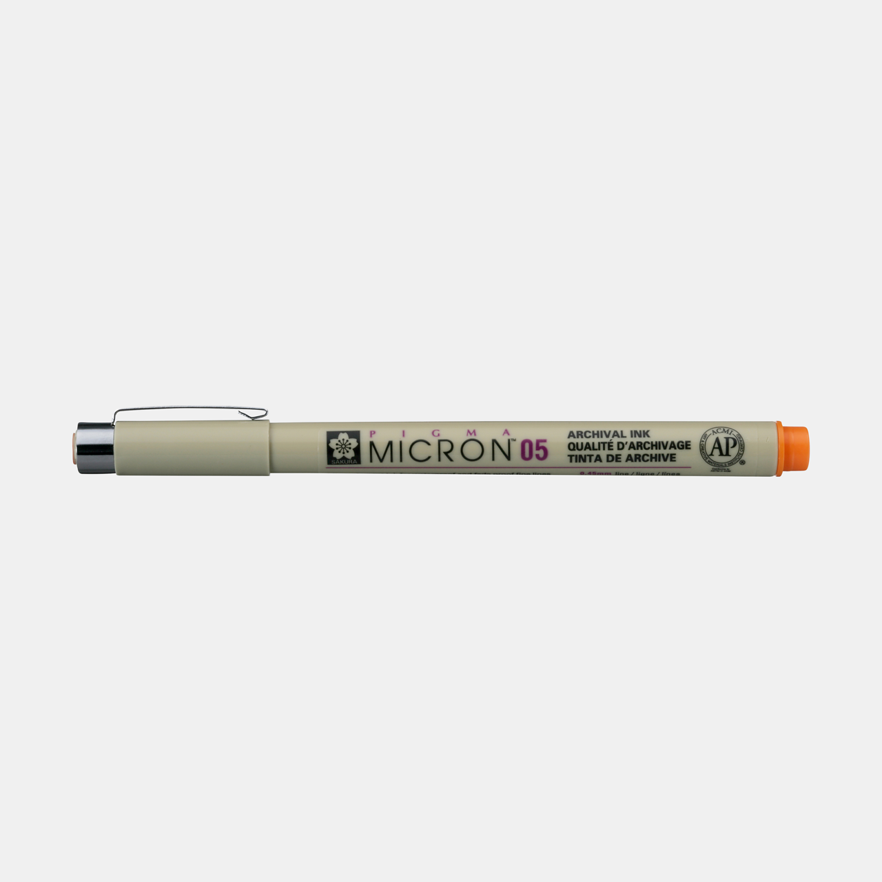 Sakura Pigma Micron 05 fineliner 0,45 mm – set od 6 boja – Narandžasta