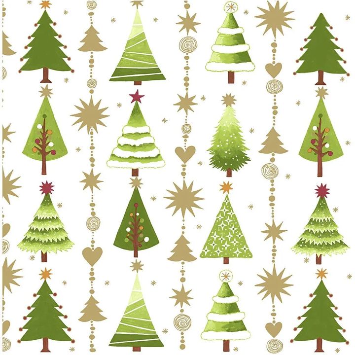 Salvete za dekupaž Christmas trees