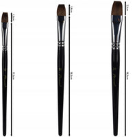 Ščetke Phoenix 6616S4 od prirodne dlake lasice - set od 3 dela