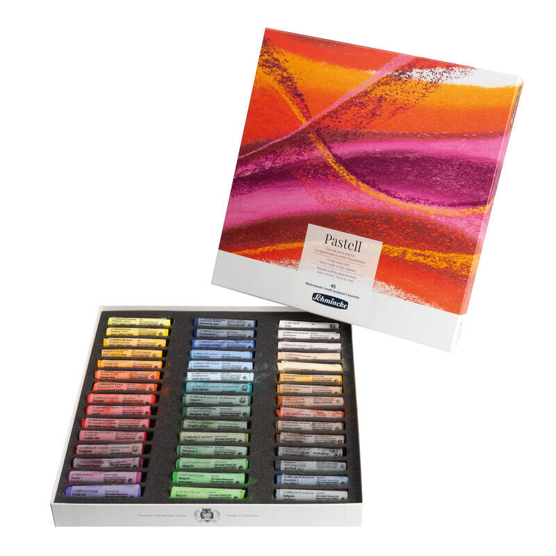 Schmincke set pastela u kartonskoj kutiji, 45 kom, razne boje