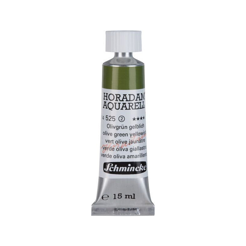 Schmincke Horadam akvarel boja u tubi 15 ml - Onetz – 525 Maslinasto zelena žućkasta