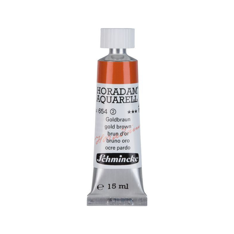 Schmincke Horadam akvarel boja u tubi 15 ml - Onetz – 654 Zlatno smeđa