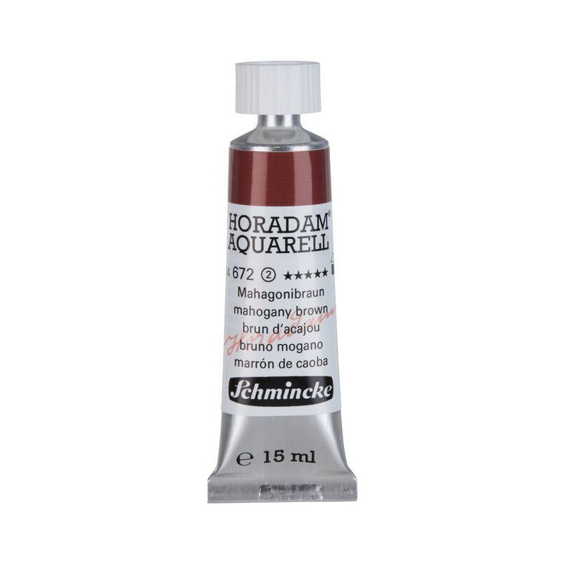 Schmincke Horadam akvarel boja u tubi 15 ml - Onetz – 672 Mahagoni braon