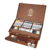 Schmincke MUSSINI drvena kutija sa bojama 15 x 35 ml i belom 150 ml