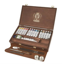 Drvena kutija Schmincke NORMA Professional, 15 x 35 ml + bela 120 ml