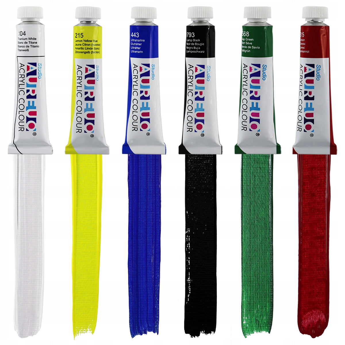 Set 6 akrilnih boja Phoenix 6 x 12 ml sa blokom, četkama i paletom