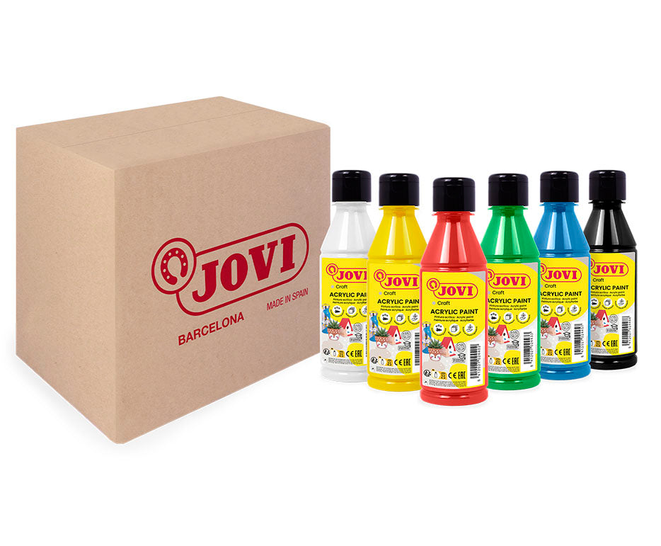 Set akrilnih boja JOVI Jovidecor 6 x 250 ml varijanta A