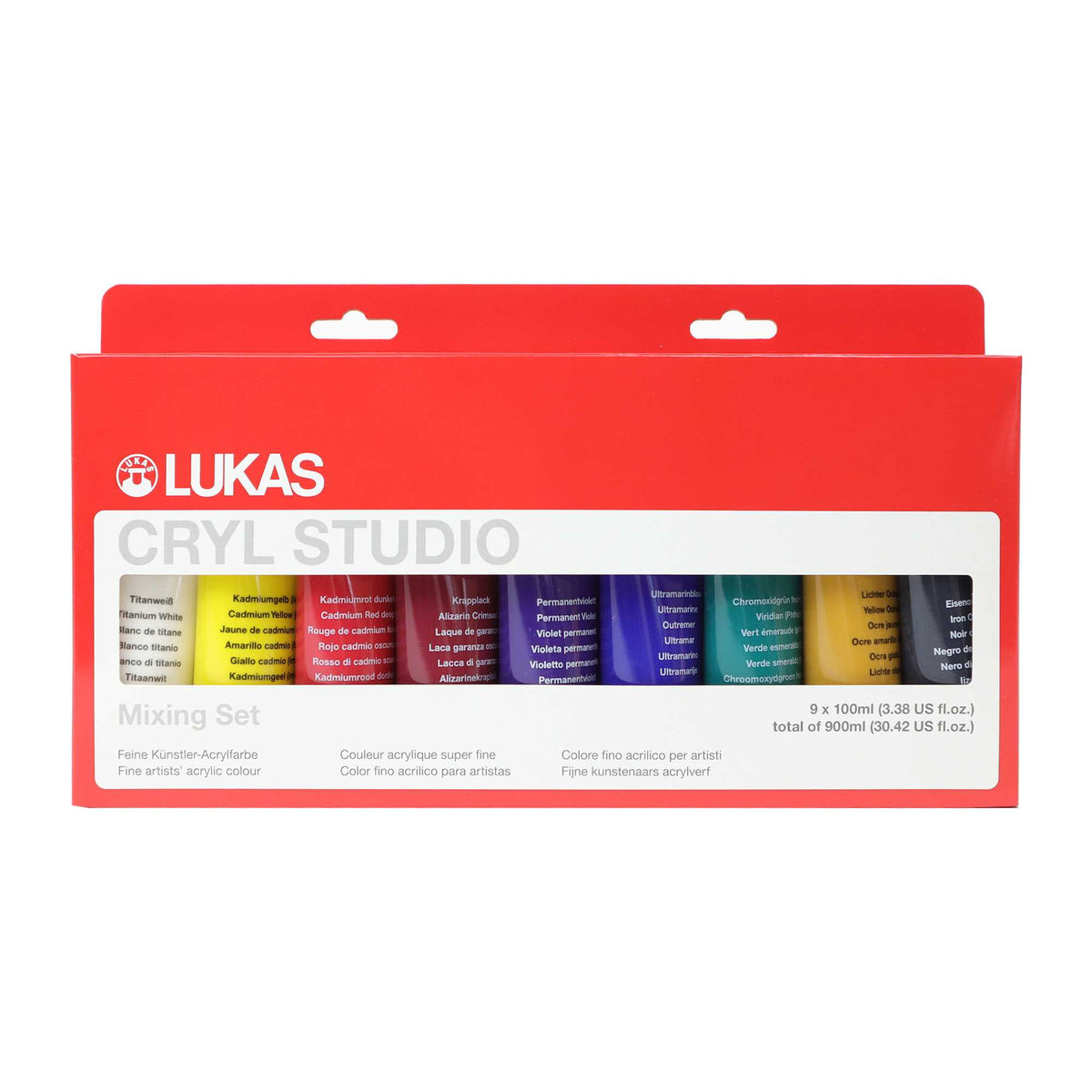 Set akrilnih boja LUKAS Cryl Studio 9 x 100 ml – 1