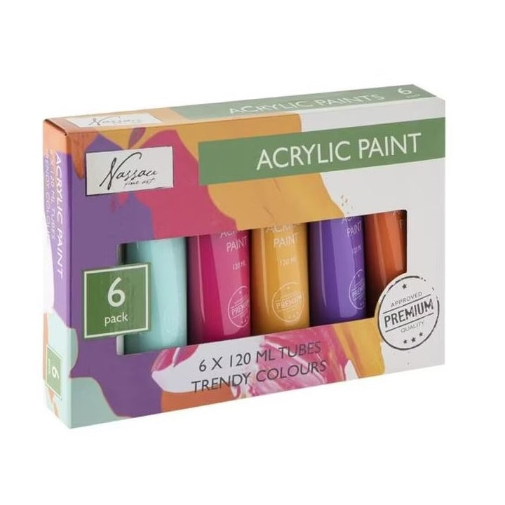 Set akrilnih boja Nassau 6x120ml TRENDY COLOURS