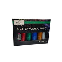 Set akrilnih boja Nassau 6x75ml GLITTER | Artmie