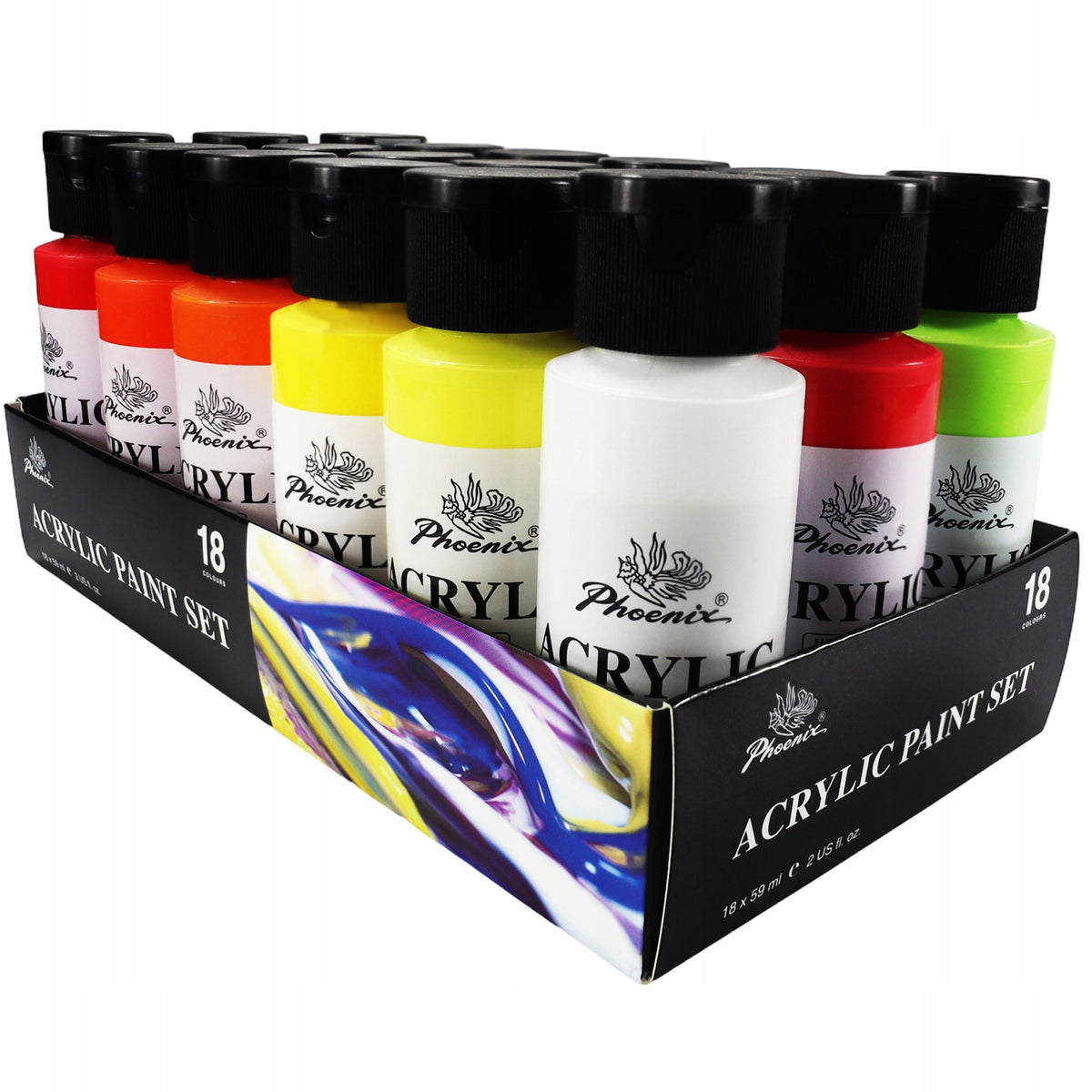 Set akrilnih boja Phoenix 18 x 59 ml