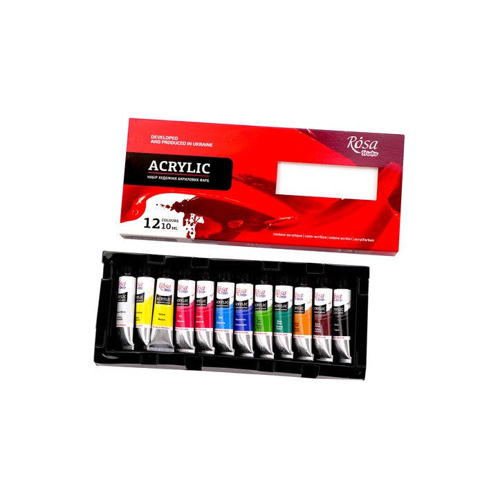 Set akrilnih boja ROSA STUDIO | 12x10 ml — slika 2