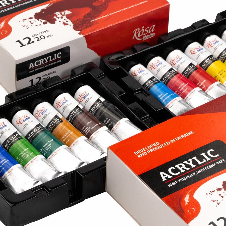 Set akrilnih boja ROSA STUDIO | 12x20 ml — slika 5