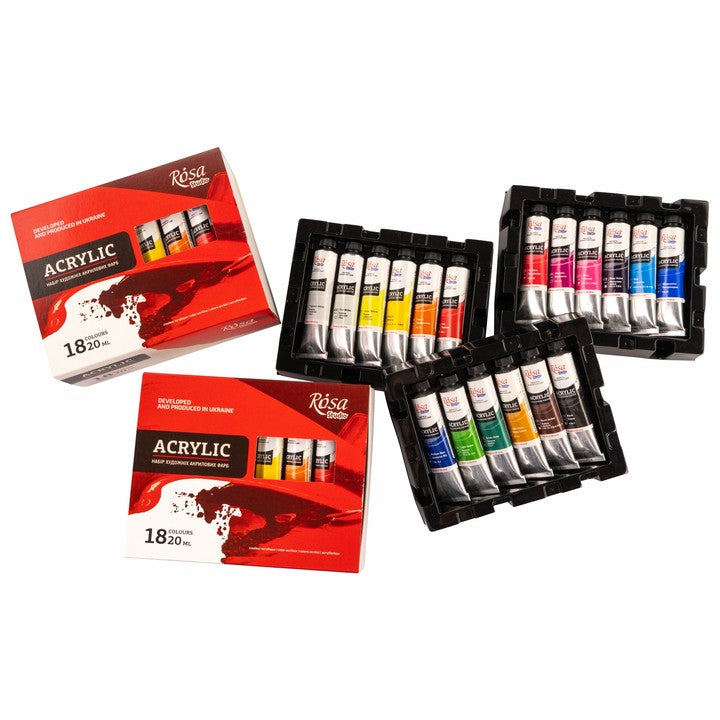 Set akrilnih boja ROSA STUDIO | 18x20 ml — slika 3