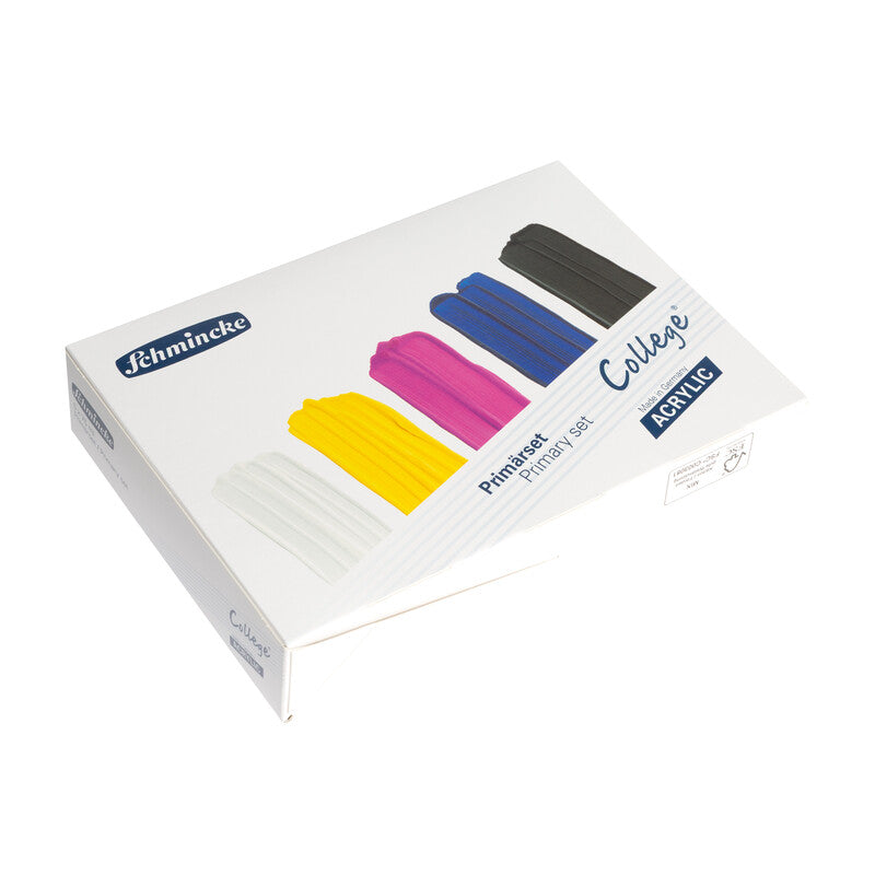 Set akrilnih boja Schmincke College Acrylic – 5 x 75 ml, osnovne boje