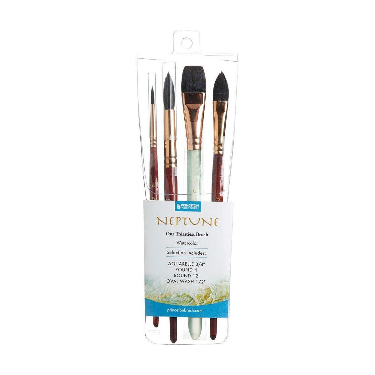 Set četkica PRINCETON Neptune za akvarel – 4-delni set