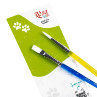 Set četkica ROSA Kids 2 kom. sintetičke | okrugla br. 6, pljosnata br. 6 — slika 2