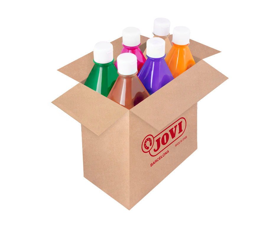Set dečijih boja JOVI Premium tečna tempera 6 x 500 ml – varijanta B