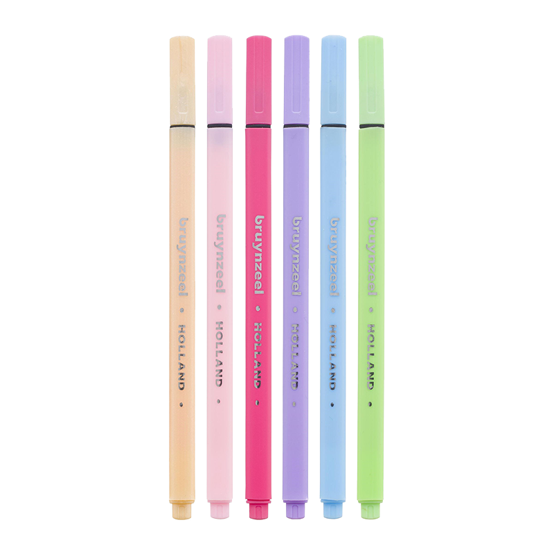 Set finelinera Bruynzeel pastelni – 6 kom / 0,4 mm