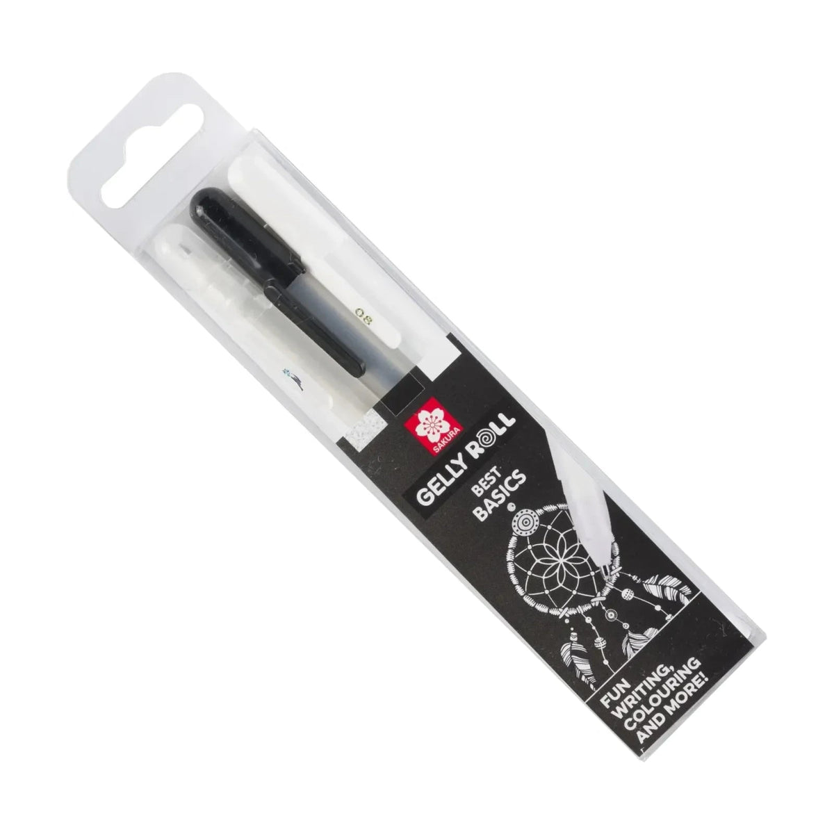 Set gel olovaka SAKURA Gelly - 3-delni (providna, crna, bela)