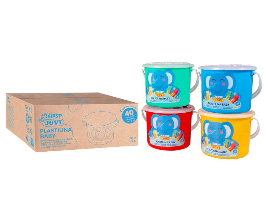Set gline za modeliranje JOVI My First 40 x 38 g - 4 boje
